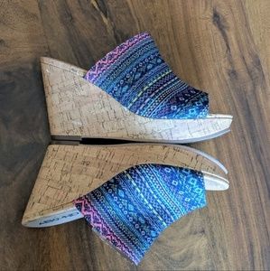 Abound Aztec Design Wedge Sandals